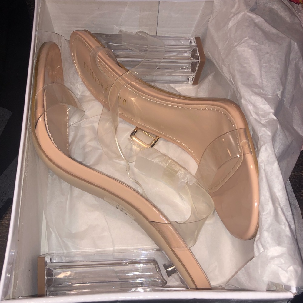 Fashion Nova Clear Heels